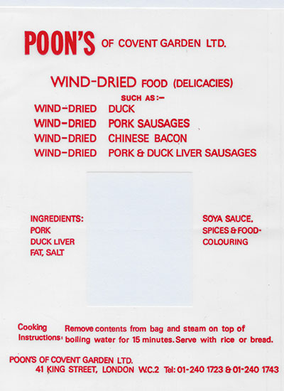 Poon’s Wind-Dried Meats