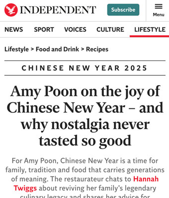 Amy Poon on the joy of Chinese New Year